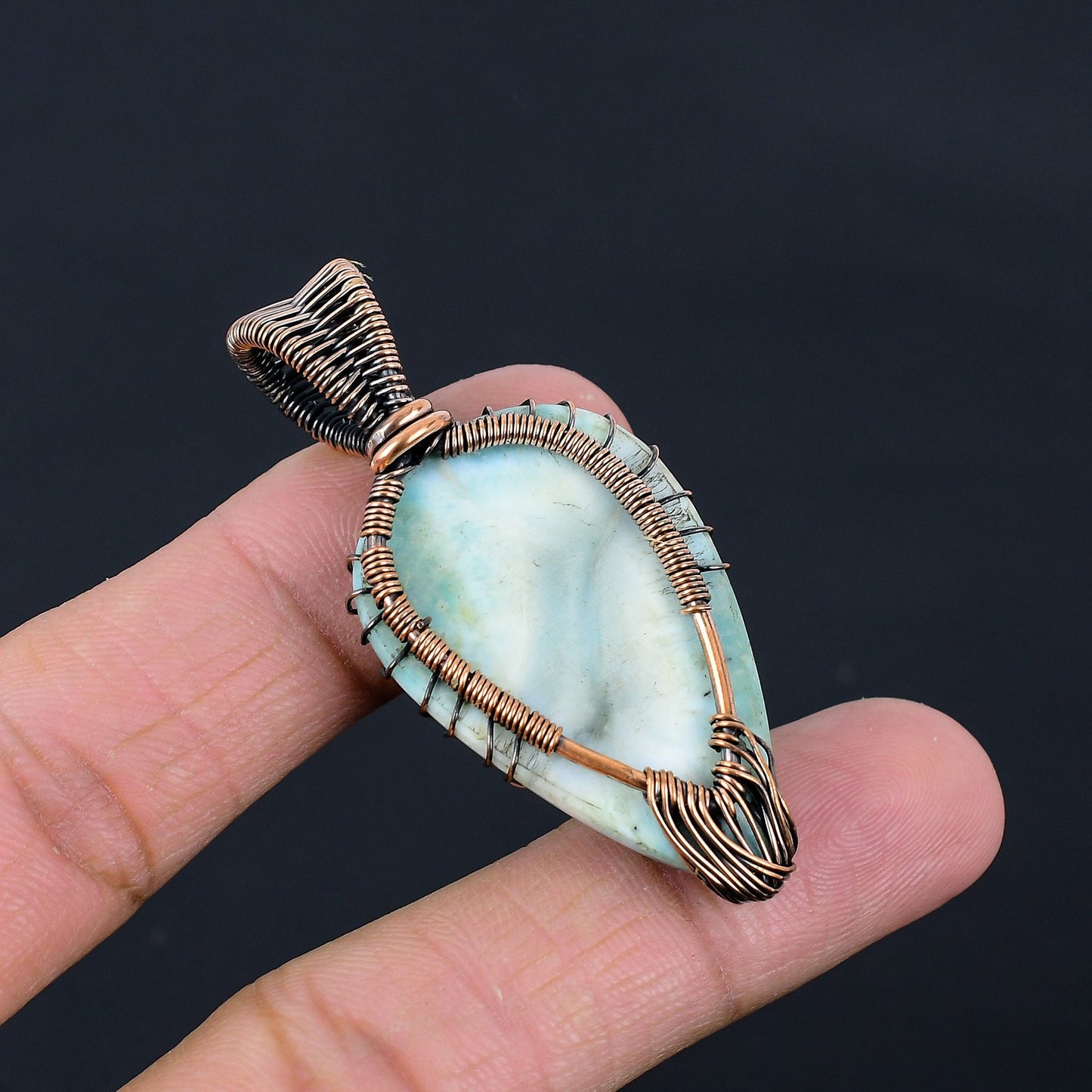 Blue Larimar Gemstone Pendant