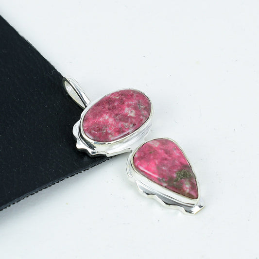 Pink Rhodonite Gemstone Pendant