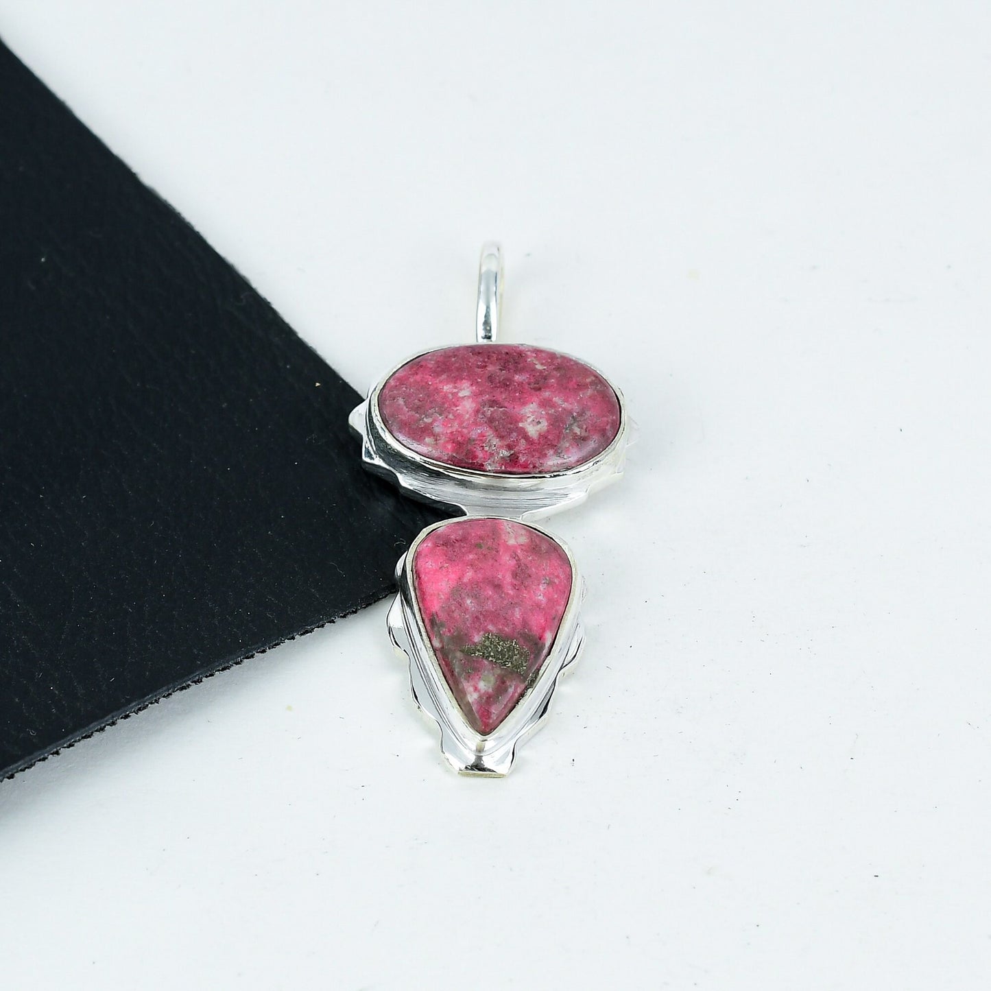 Pink Rhodonite Gemstone Pendant