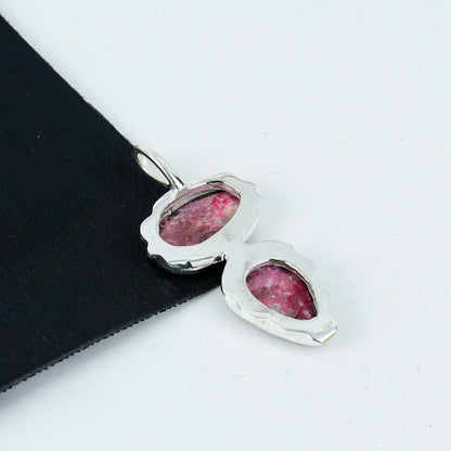 Pink Rhodonite Gemstone Pendant