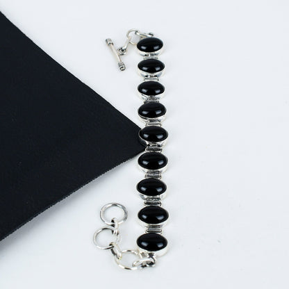 Black Onyx Gemstone Bracelet