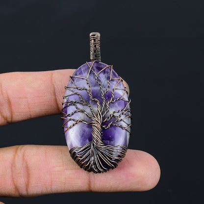Purple Amethyst Gemstone Pendant