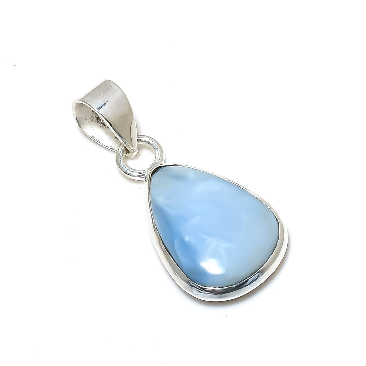Blue Owyhee Opal Gemstone Pendant