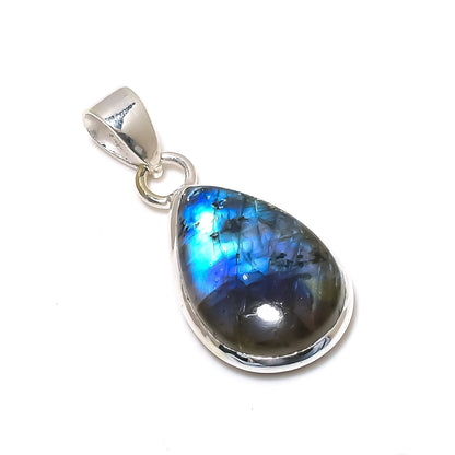 Blue Labradorite Gemstone Pendant