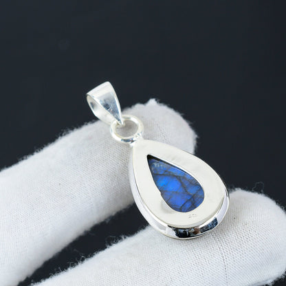 Blue Labradorite Gemstone Pendant