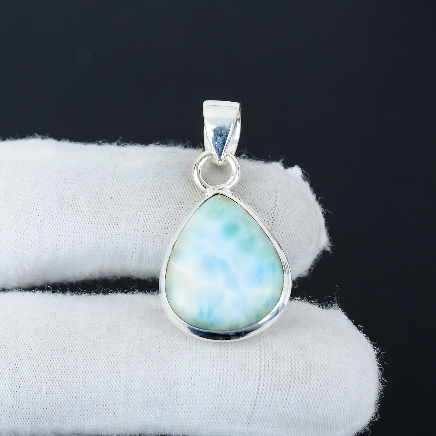 Blue Larimar Gemstone Pendant