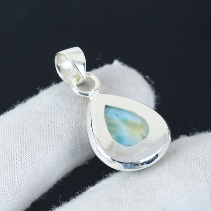 Blue Larimar Gemstone Pendant