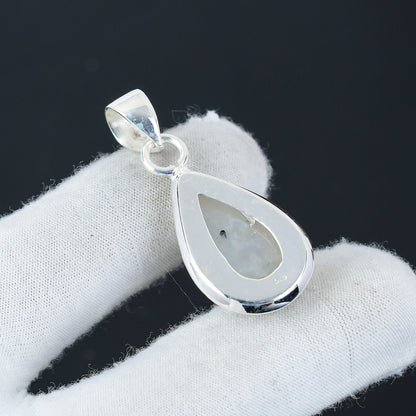 Rainbow Moonstone Gemstone Pendant
