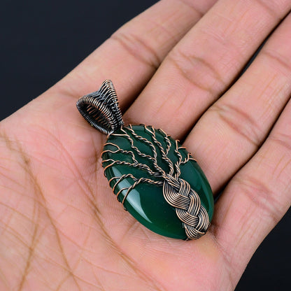 Green Onyx Gemstone Pendant