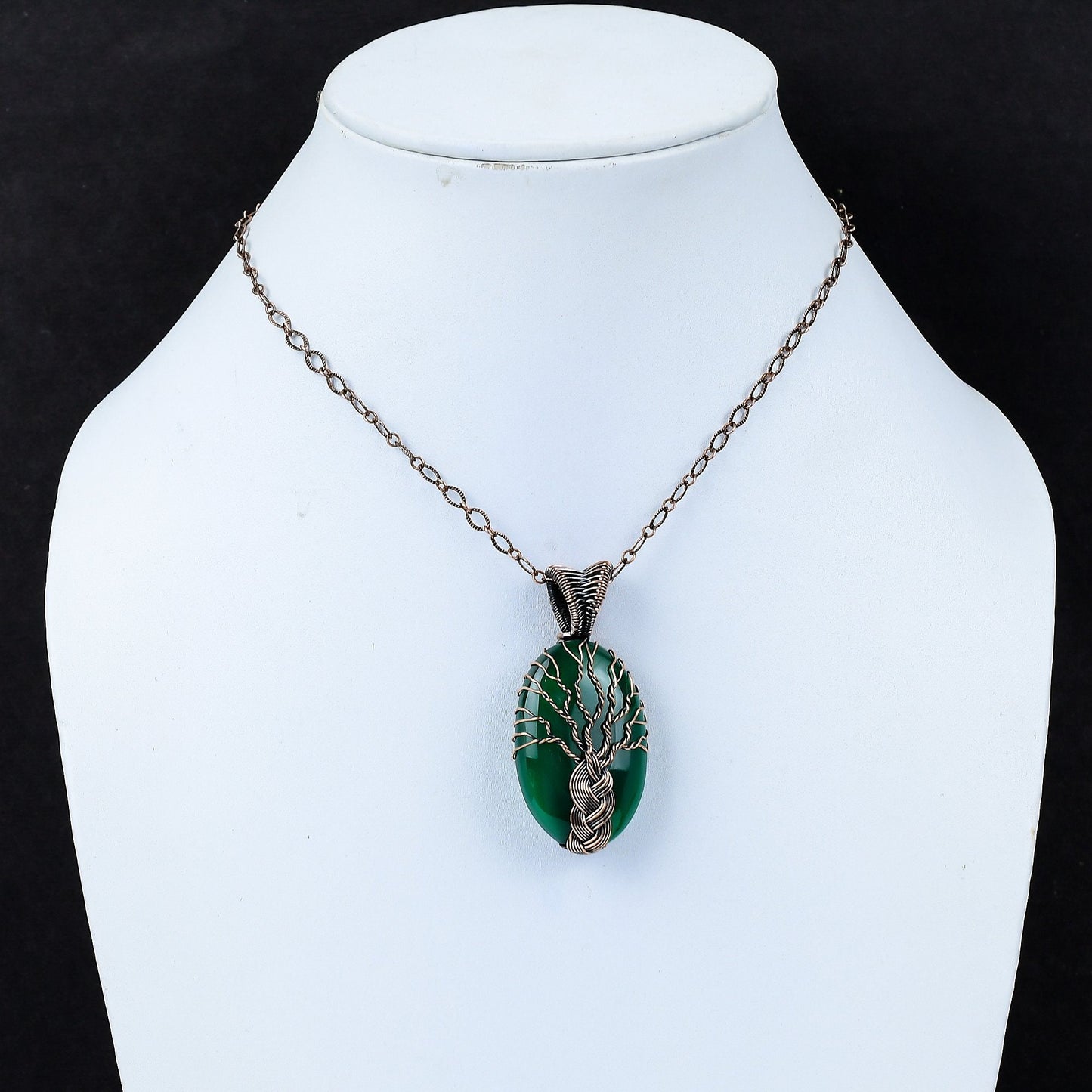 Green Onyx Gemstone Pendant