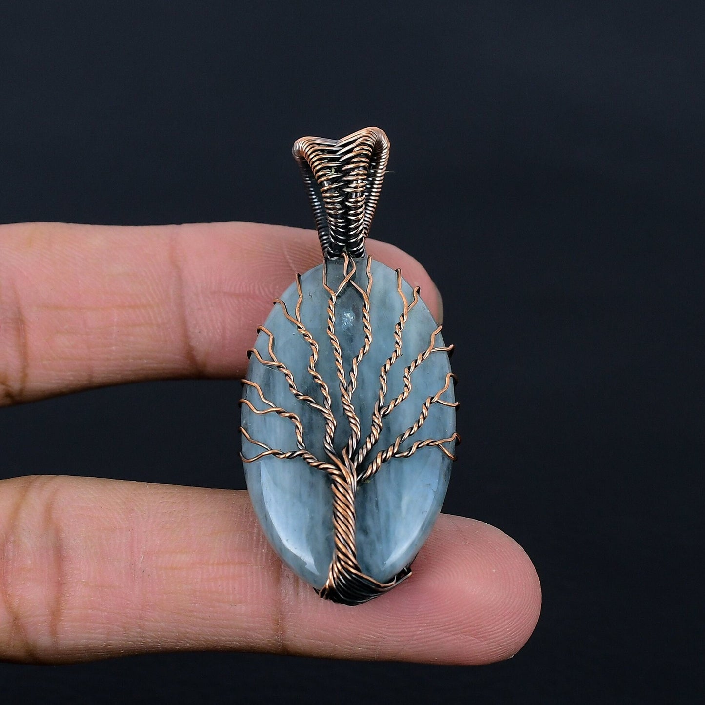 Aquamarine Blue Gemstone Pendant