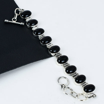 Black Onyx Gemstone Bracelet