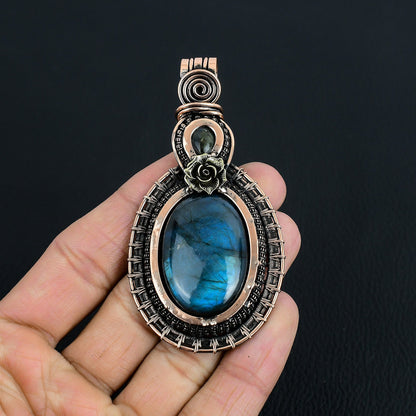Blue Labradorite Gemstone Pendant