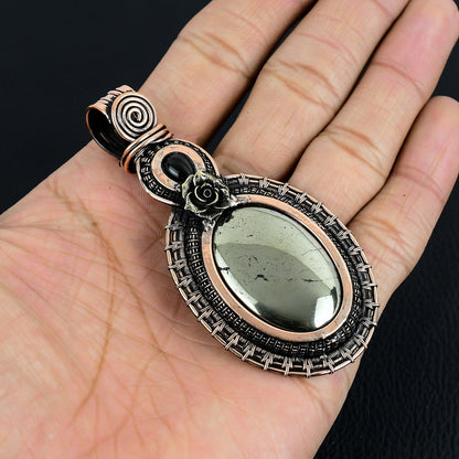 Gold Pyrite Gemstone Pendant