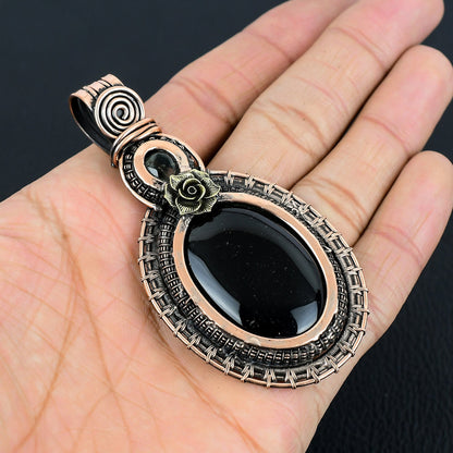 Black Onyx Gemstone Pendant
