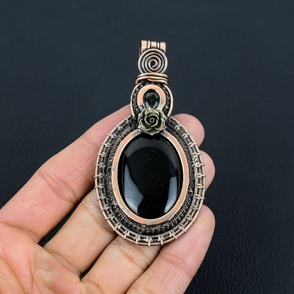 Black Onyx Gemstone Pendant