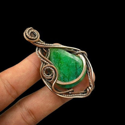 Green Emerald Gemstone Pendant