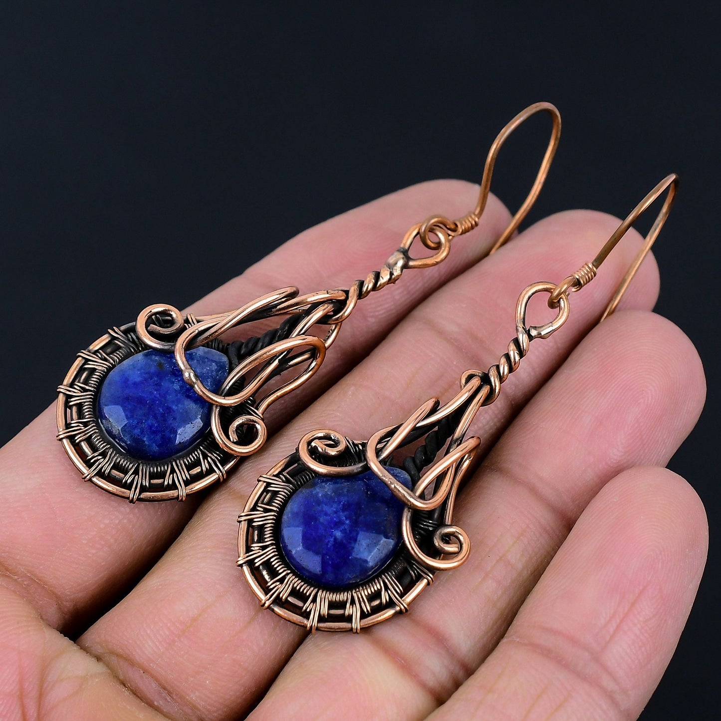 Blue Sapphire Gemstone Earrings