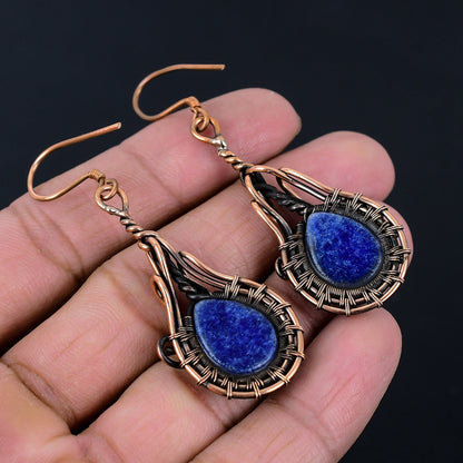 Blue Sapphire Gemstone Earrings
