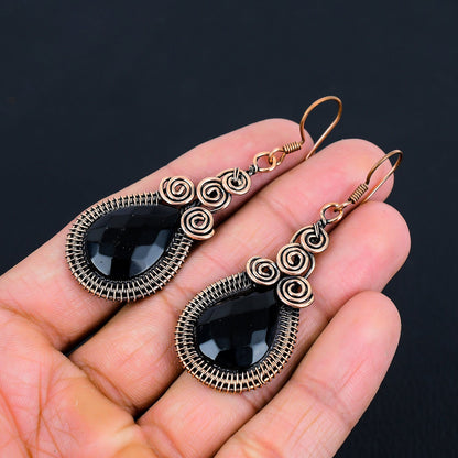 Black Onyx Gemstone Earrings