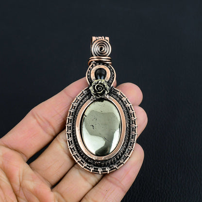 Gold Pyrite Gemstone Pendant