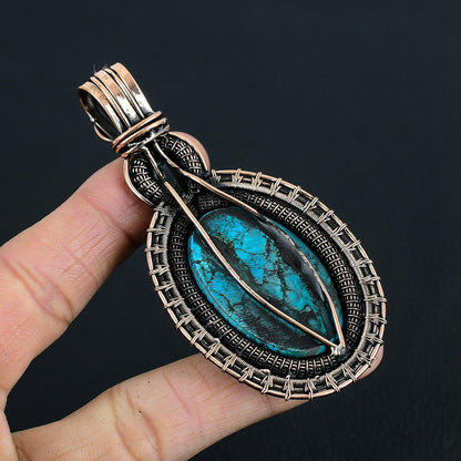 Turquoise Blue Topaz Gemstone Pendant