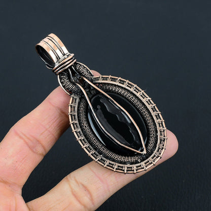 Black Onyx Gemstone Pendant
