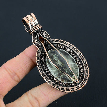 Brown & White Wild Horse Jasper Gemstone Pendant