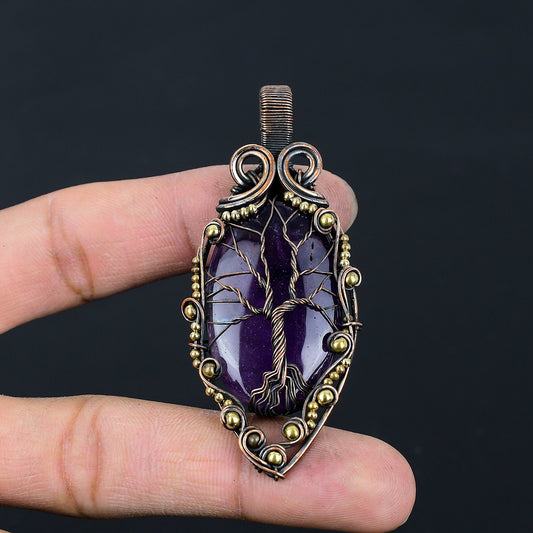 Purple Amethyst Gemstone Pendant