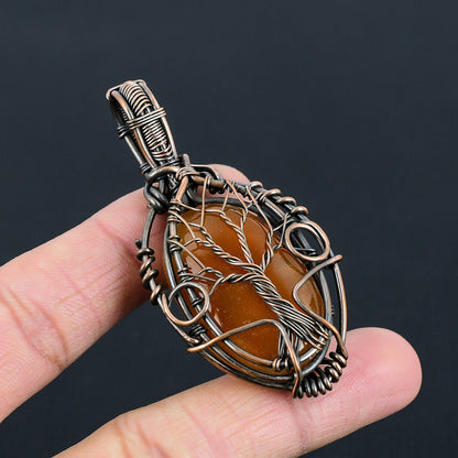 Red Carnelian Gemstone Pendant