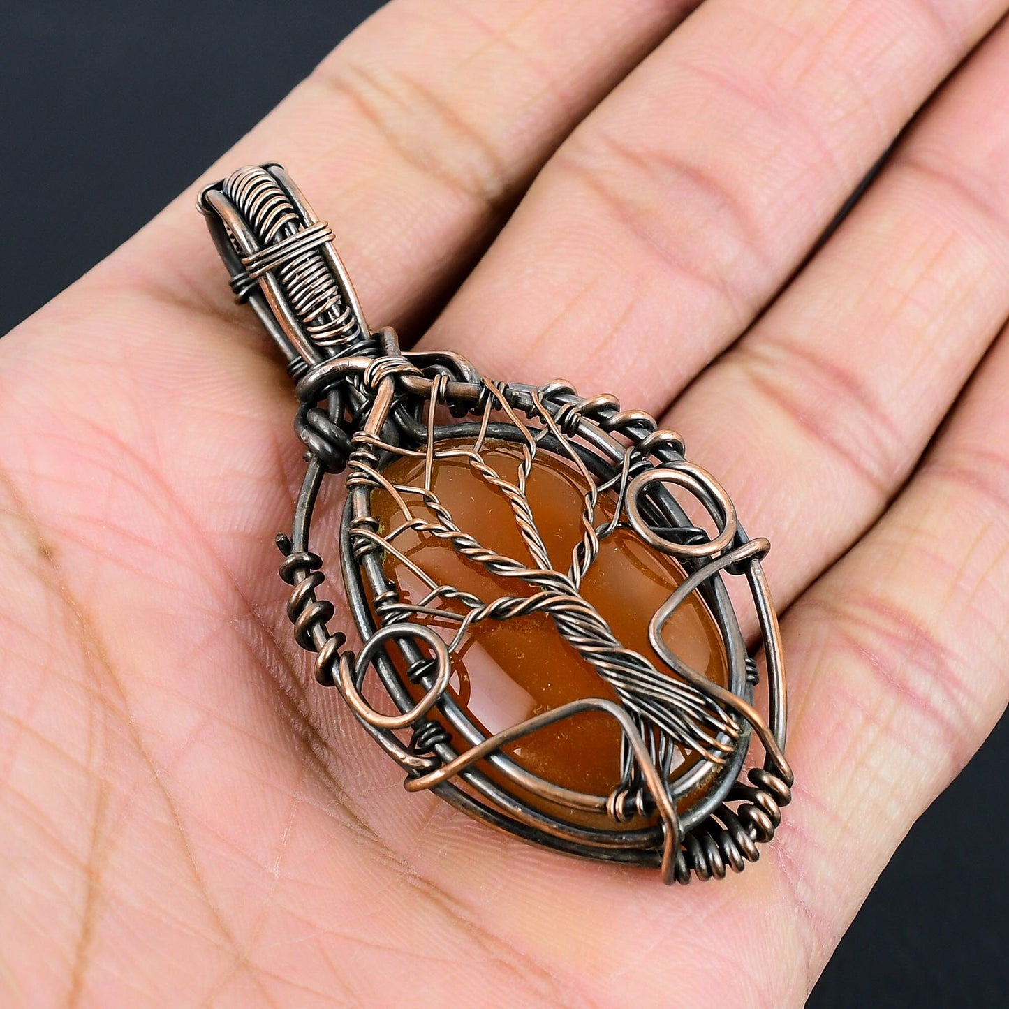 Red Carnelian Gemstone Pendant