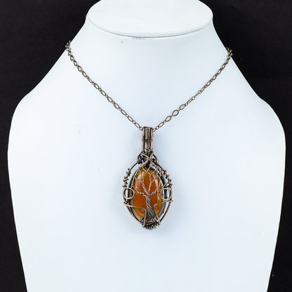 Red Carnelian Gemstone Pendant