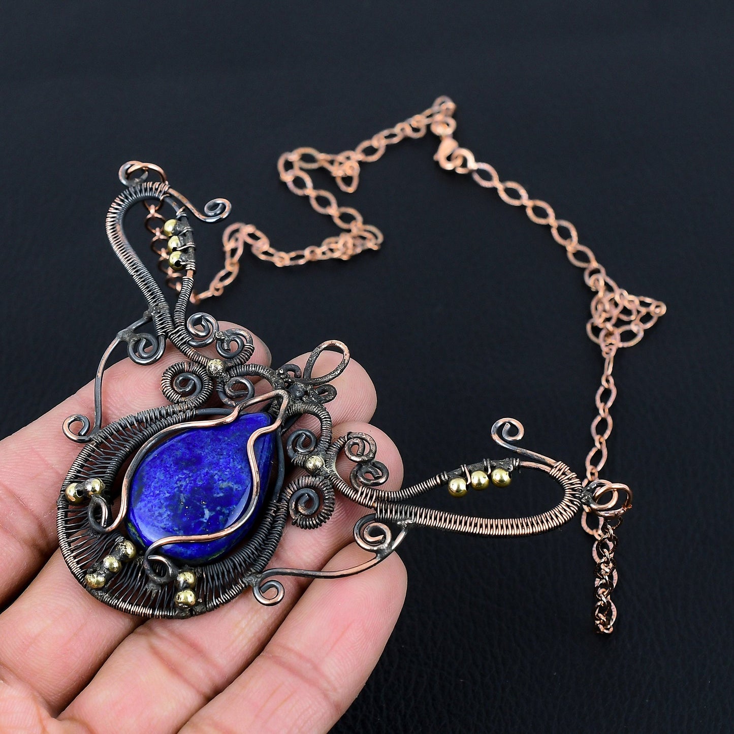 Blue Lapis Lazuli Gemstone Pendant