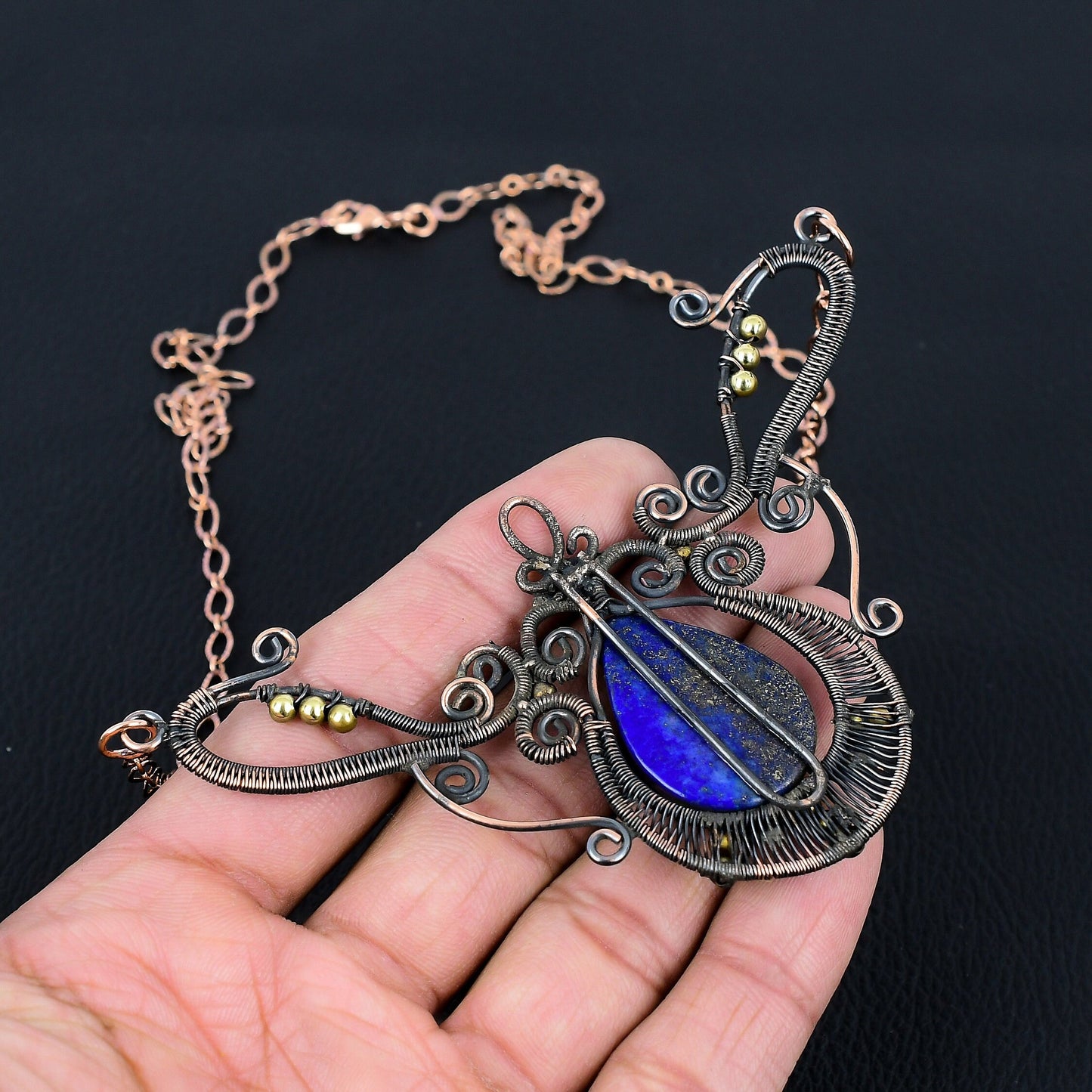 Blue Lapis Lazuli Gemstone Pendant
