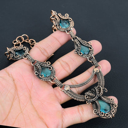 Blue Topaz Gemstone Necklace