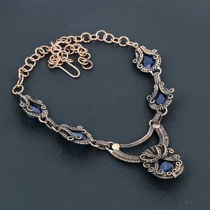 Blue Sapphire Gemstone Necklace