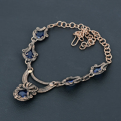 Blue Sapphire Gemstone Necklace