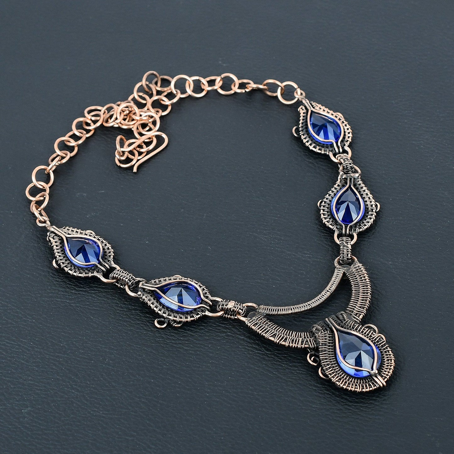 Blue Sapphire Gemstone Necklace