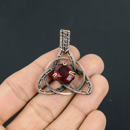 Red Garnet Gemstone Pendant