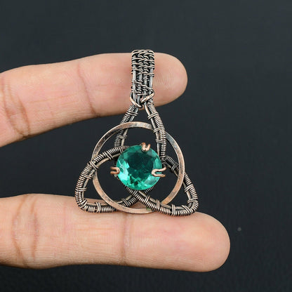 Aqua Apatite Gemstone Pendant