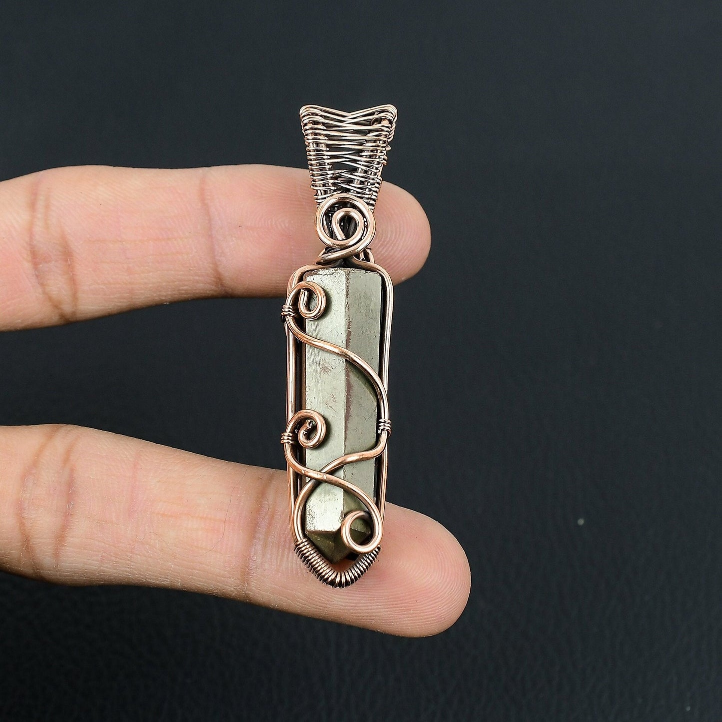 Golden Pyrite Gemstone Pendant