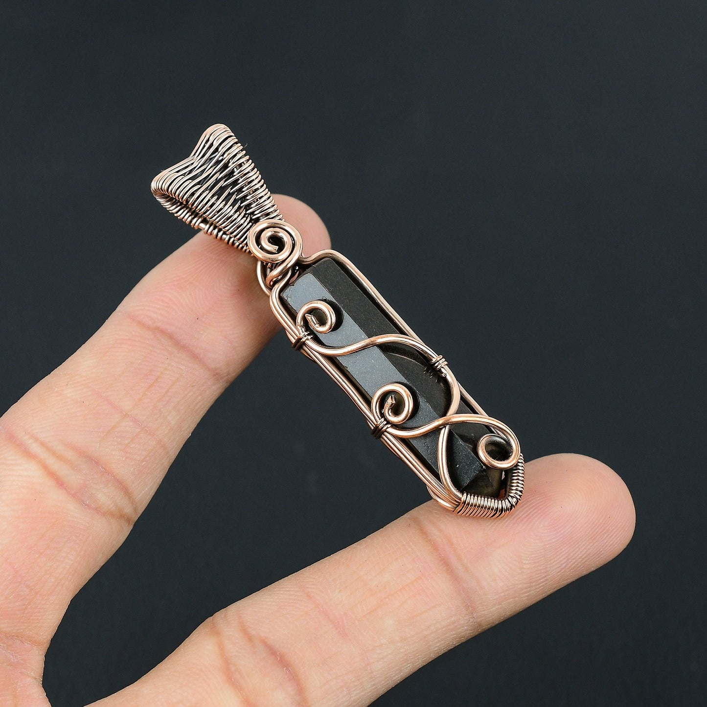 Black Tourmaline Gemstone Pendant