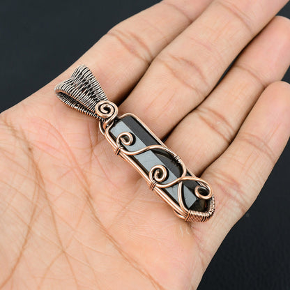 Black Tourmaline Gemstone Pendant