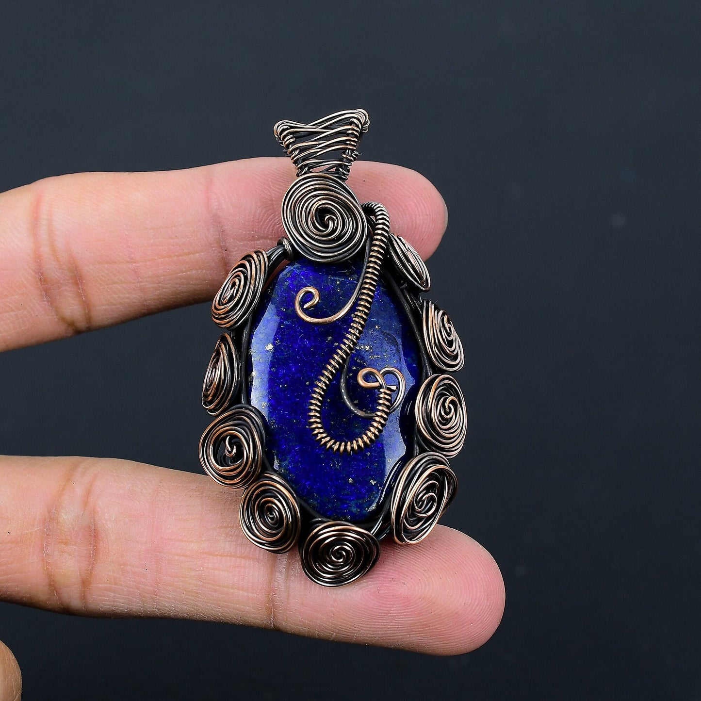 Blue Lapis Lazuli Gemstone Pendant