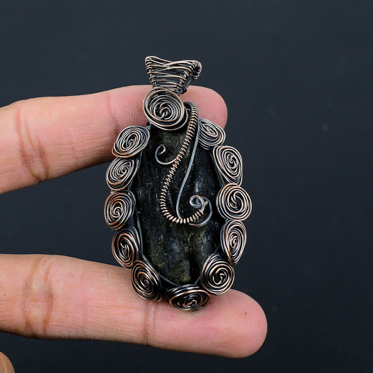 Black Tourmaline Gemstone Pendant