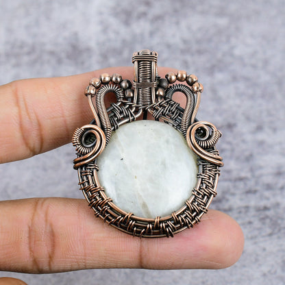 Rainbow Moonstone Gemstone Pendant