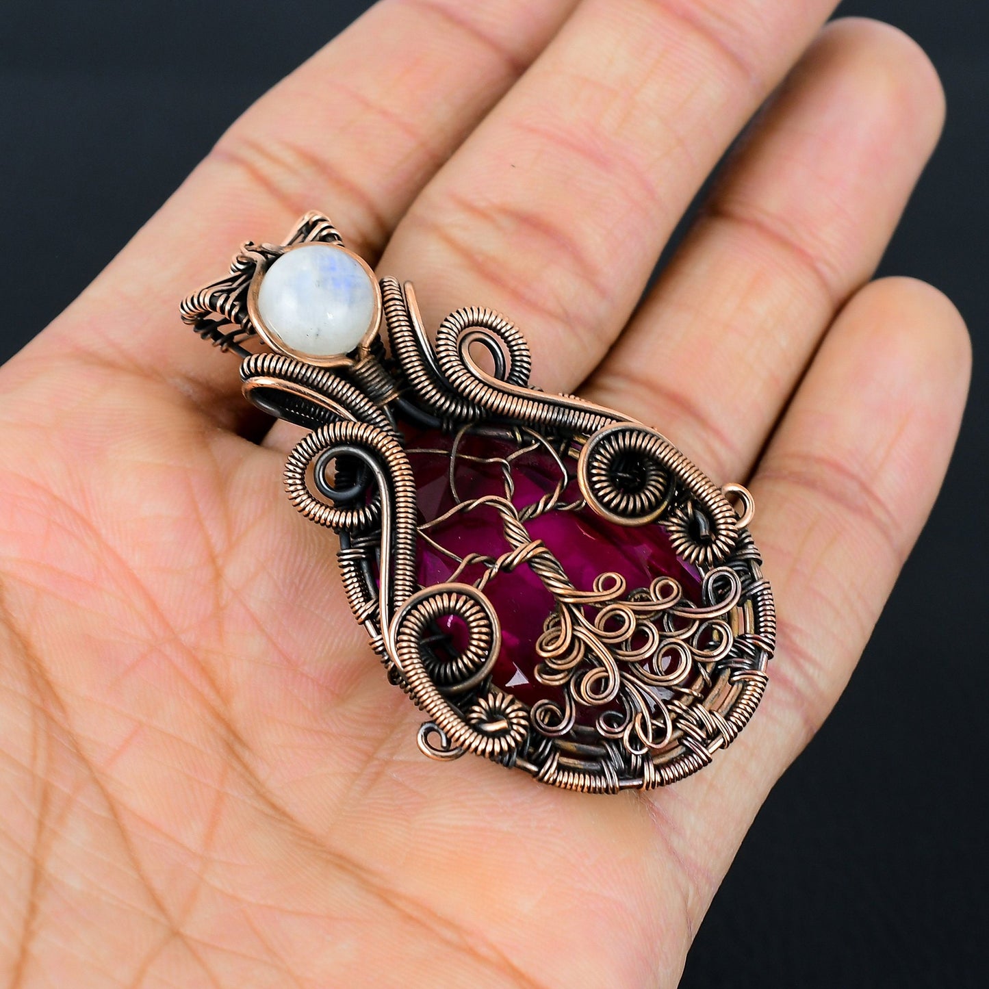 Pink Tourmaline Gemstone Pendant