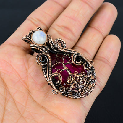 Pink Tourmaline Gemstone Pendant