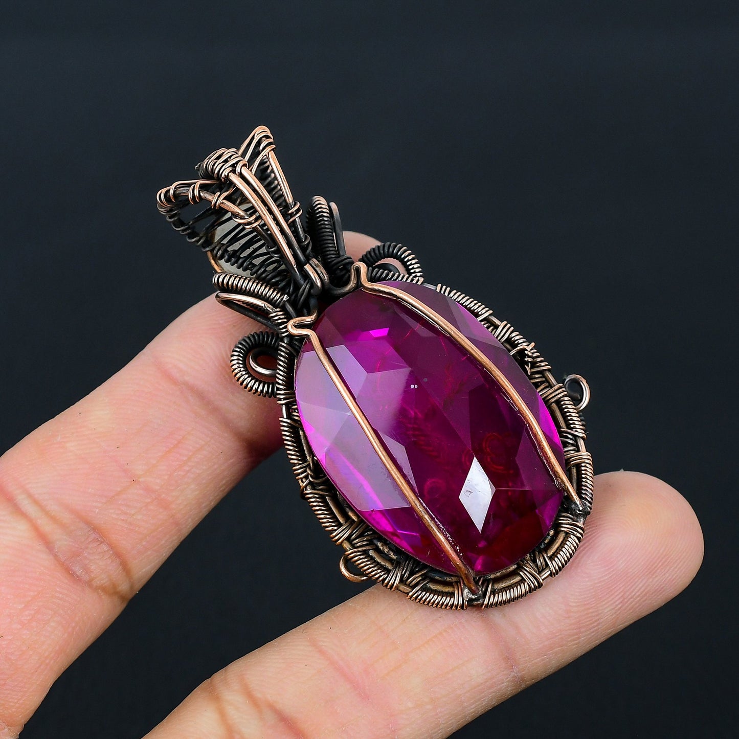 Pink Tourmaline Gemstone Pendant