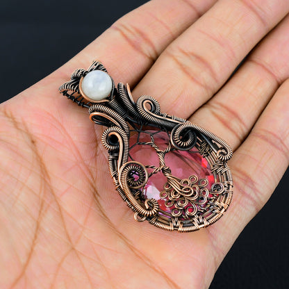 Pink Kunzite Gemstone Pendant
